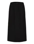 Slftinni-Relaxed Mw Midi Skirt B Noos Selected Femme Black