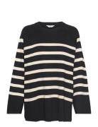 Objester Ls Knit Top Noos Object Black