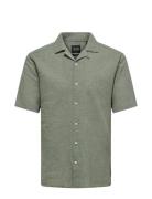 Onscaiden Ss Solid Resort Linen Noos ONLY & SONS Green
