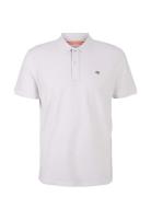 Basic Polo With Contrast Tom Tailor White