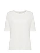Linen Blend T-Shirt Esprit Casual White