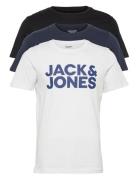 Jjecorp Logo Tee Ss O-Neck 3Pk Mp Noos Jack & J S White