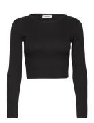 Igormd Ls Crop Top Modström Black