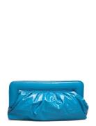 Veldagz Midi Patent Clutch Gestuz Blue