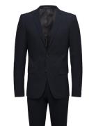 Plain Mens Suit - Normal Lenght Lindbergh Navy