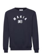 Brand Sweatshirt Makia Navy