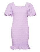 Rikko Solid Dress A-View Purple