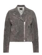 Andrea Suede Biker Jofama Green