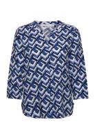 Blouse 3/4 Sleeve Gerry Weber Edition Blue