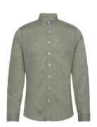 Linen/Cotton Shirt L/S Lindbergh Khaki