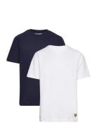 2 Pack Ss Lounge T-Shirt Lyle & Scott Junior Navy