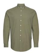 Johan Seersucker Shirt Kronstadt Khaki