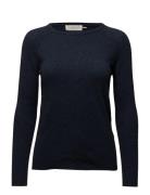 Rwlaica Ls O-Neck Raglan Pullover Rosemunde Blue