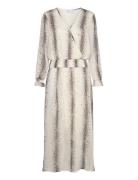 Dress With Stripe Splash Print Coster Copenhagen White