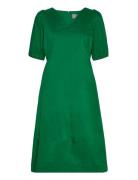 Cuantoinett Ss Dress Culture Green
