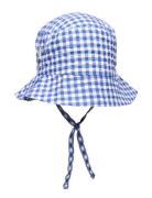 Jun Plaid Hat Ma-ia Family Blue