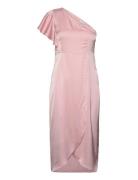 Vinevea Shoulder Midcalf Dress/Bm/Dc Vila Pink