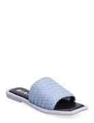 Bialillie Braided Slide Smooth Leather Bianco Blue