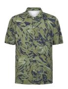 Regular Fit Tropical Print Shirt Mango Khaki