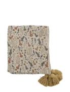 Filipa Throw, Yellow, Recycled Bloomingville Patterned