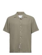 Slhrelax-Pastel-Linen Shirt Ss Resort W Selected Homme Khaki