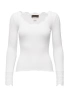 Silk T-Shirt W/ Lace Rosemunde White