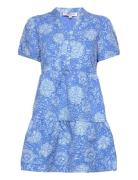 Ida Short Sleeve Dress A-View Blue