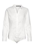Vmlady L/S G-String Shirt Wvn New Noos Vero Moda White