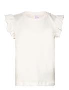 Vmemily Sl Frill Top Jrs Girl Vero Moda Girl White