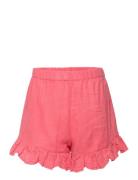 Embroidered Cotton Shorts Mango Red