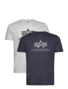 Basic T 2 Pack Alpha Industries Navy