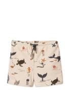 Otto Printed Swim Pants Liewood Cream