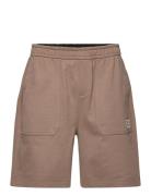 Shrunken Badge Hwk Short Calvin Klein Jeans Brown