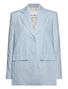 Linen Slit Blazer REMAIN Birger Christensen Blue