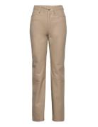 Leather Straight Pants REMAIN Birger Christensen Beige