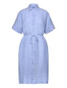 Relaxed Ss Linen Shirt Dress GANT Blue