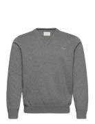 Classic Cotton V-Neck GANT Grey