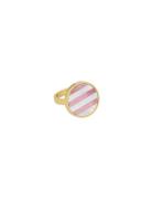 Gemst Lollipop Ring 17Mm Design Letters Pink