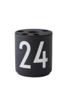 Christmas Candle Holder Design Letters Black