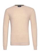 Rib Knit Crew Hackett London Beige