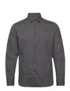 Slhslimowen-Brushed Shirt Ls Noos Selected Homme Grey