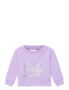 Komwendy Life L/S O-Neck Logo Ub Swt Kids Only Purple