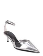 Metallic Heel Shoes Mango Silver