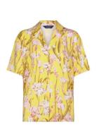 Rel Iris Print Ss Pyjama Shirt GANT Yellow