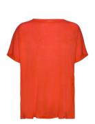 Over D Linen T-Shirt Mango Orange