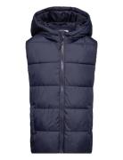 Padded Fleece Gilet Mango Navy