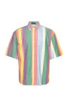 Rel Multistripe Oxford Ss Shirt GANT Pink