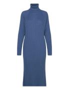 Yasmavi Knit Midi Rollneck Dress Noos YAS Blue