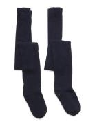 Nknpantyhose 2P Solid Noos Name It Navy