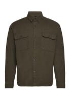 Slhmason-Twill Overshirt Ls Noos Selected Homme Brown